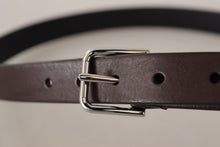 Load image into Gallery viewer, Dolce & Gabbana Elegant Leather Belt with Metal Buckle