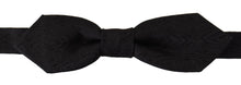 Load image into Gallery viewer, Dolce & Gabbana Elegant Black Silk Bow Tie
