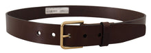 Load image into Gallery viewer, Dolce & Gabbana Elegant Black Leather Belt with Metal Buckle