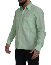 Load image into Gallery viewer, Dolce & Gabbana Mint Green Slim Fit Casual Button-Down Shirt