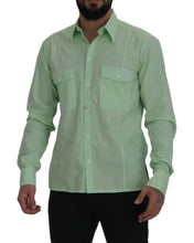 Load image into Gallery viewer, Dolce & Gabbana Mint Green Slim Fit Casual Button-Down Shirt