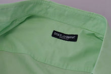 Load image into Gallery viewer, Dolce & Gabbana Mint Green Slim Fit Casual Button-Down Shirt