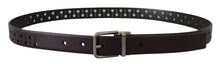 Load image into Gallery viewer, Dolce & Gabbana Elegant Dark Purple Leather Belt
