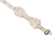 Load image into Gallery viewer, Dolce & Gabbana Elegant White Silk Bow Tie