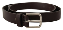 Load image into Gallery viewer, Dolce & Gabbana Elegant Leather Belt with Engraved Logo Buckle