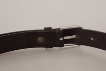 Load image into Gallery viewer, Dolce & Gabbana Elegant Leather Belt with Engraved Logo Buckle