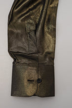 Load image into Gallery viewer, Dolce & Gabbana Elegant Gold Slim Fit Shirt with Crown Embroidery