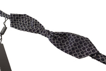 Load image into Gallery viewer, Dolce & Gabbana Elegant Black and White Silk Bow Tie