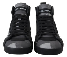 Load image into Gallery viewer, Dolce & Gabbana Camo Gray High-Top Sneakers