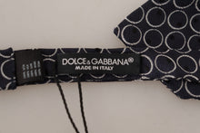 Load image into Gallery viewer, Dolce & Gabbana Elegant Black and White Silk Bow Tie