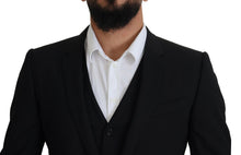 Load image into Gallery viewer, Dolce & Gabbana Elegant Black Martini Two-Piece Suit