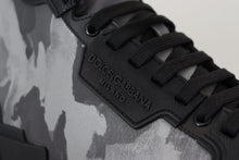 Load image into Gallery viewer, Dolce & Gabbana Camo Gray High-Top Sneakers