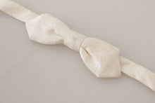 Load image into Gallery viewer, Dolce & Gabbana Elegant White Silk Bow Tie