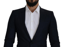 Load image into Gallery viewer, Dolce & Gabbana Blue Wool Single Breasted Coat Blazer