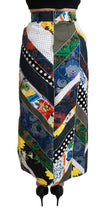 Load image into Gallery viewer, Dolce & Gabbana Elegant Geometric Print High-Waist Skirt