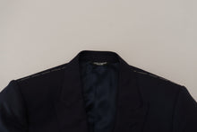 Load image into Gallery viewer, Dolce & Gabbana Blue Wool Single Breasted Coat Blazer
