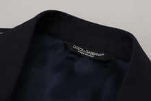 Load image into Gallery viewer, Dolce & Gabbana Blue Wool Single Breasted Coat Blazer