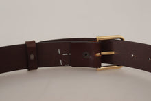 Load image into Gallery viewer, Dolce & Gabbana Elegant Dark Brown Leather Belt