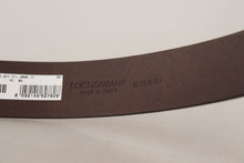 Load image into Gallery viewer, Dolce & Gabbana Elegant Dark Brown Leather Belt