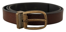 Load image into Gallery viewer, Dolce & Gabbana Elegant Leather Belt with Metal Buckle