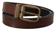 Load image into Gallery viewer, Dolce & Gabbana Elegant Leather Belt with Metal Buckle