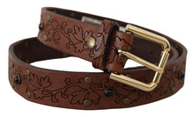 Load image into Gallery viewer, Dolce & Gabbana Elegant Leather Belt with Metal Buckle