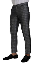 Load image into Gallery viewer, Dolce & Gabbana Elegant Silver Patterned Slim Fit Suit