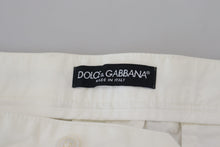 Load image into Gallery viewer, Dolce & Gabbana White Cotton Skinny Chino Pants