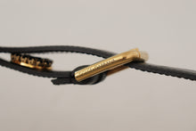 Load image into Gallery viewer, Dolce & Gabbana Elegant Black Leather Logo Belt
