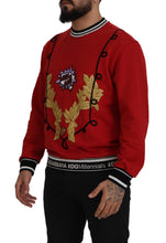 Load image into Gallery viewer, Dolce & Gabbana Dazzling Sequined Red Pullover Sweater