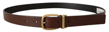 Load image into Gallery viewer, Dolce & Gabbana Elegant Leather Belt with Engraved Buckle