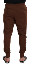 Load image into Gallery viewer, Dolce & Gabbana Brown Cashmere Men Drawstring Jogger Pants