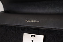 Load image into Gallery viewer, Dolce & Gabbana Elegant Black Silver Clutch Portfolio