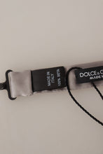 Load image into Gallery viewer, Dolce & Gabbana Elegant Silver Silk Bow Tie for Sophisticated Evening