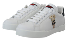 Load image into Gallery viewer, Dolce & Gabbana White Logo Patch Embellished Sneakers Shoes