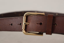 Load image into Gallery viewer, Dolce & Gabbana Elegant Leather Belt with Metal Buckle