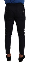Load image into Gallery viewer, Dolce & Gabbana Elegant Dark Blue Skinny Jogging Pants