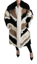 Load image into Gallery viewer, Dolce & Gabbana Elegant Multicolor Shearling Cape Coat