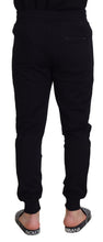 Load image into Gallery viewer, Dolce & Gabbana Black Cotton #DGFamily Sequined Jogger Pants