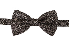 Load image into Gallery viewer, Dolce & Gabbana Elegant Black and White Silk Bow Tie