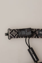 Load image into Gallery viewer, Dolce & Gabbana Elegant Black and White Silk Bow Tie