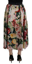 Load image into Gallery viewer, Dolce & Gabbana Exquisite High Waist Floral Silk Skirt