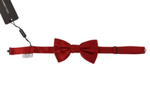 Load image into Gallery viewer, Dolce & Gabbana Elegant Red Silk Bow Tie