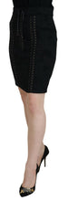 Load image into Gallery viewer, Dolce & Gabbana Elegant Black High-Waist Silk-Lined Skirt