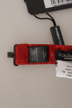 Load image into Gallery viewer, Dolce & Gabbana Elegant Red Silk Bow Tie
