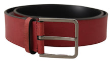 Load image into Gallery viewer, Dolce & Gabbana Elegant Grosgrain Leather Belt with Silver Buckle