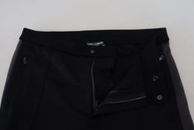 Load image into Gallery viewer, Dolce & Gabbana Black Wool Horseshoe Jogger Pants