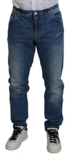 Load image into Gallery viewer, Dolce & Gabbana Blue Washed Skinny Cotton Denim Jeans