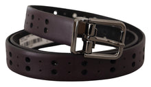 Load image into Gallery viewer, Dolce & Gabbana Burgundy Elegance Leather Belt