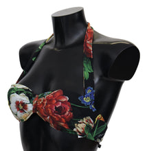 Load image into Gallery viewer, Dolce & Gabbana Chic Floral Print Bikini Top - Summer Elegance
